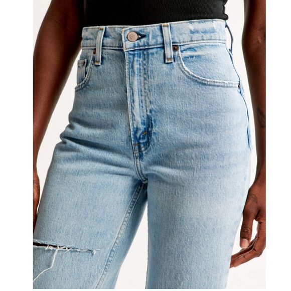 Abercrombie & Fitch The 90s Straight Ultra High Rise Curve Love Jeans 27 / 4 - Picture 1 of 8